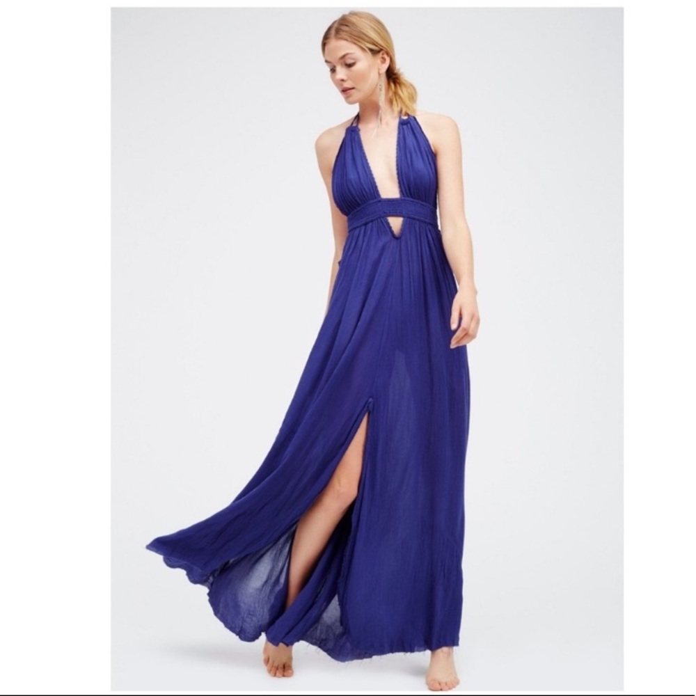 ISO Free People Look Into the Sun Maxi Dress Dusk